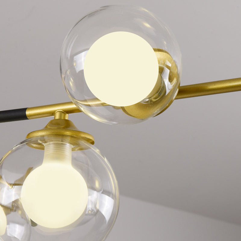 Sphere Island Chandelier Lights Contemporary Glass Chandelier Lighting Fixtures for Dining Table