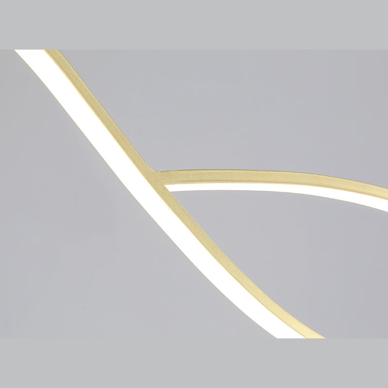 Ring Island Lighting Fixtures Acrylic Modern Simplicity Island Lighting Ideas for Restaurant