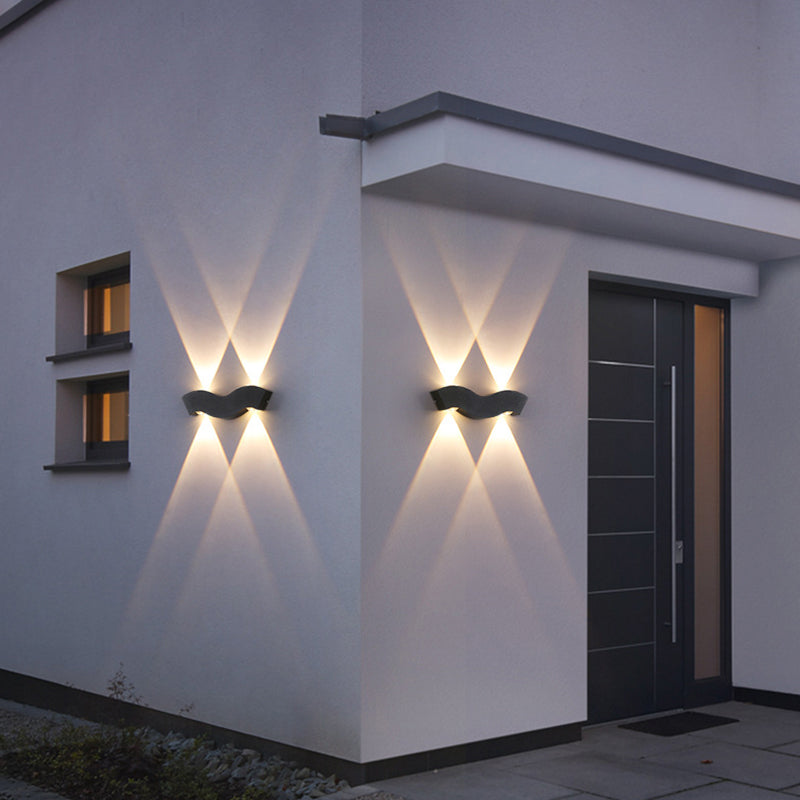 Modern Minimalist Style Wall Sconce Lighting Metal Wall Lighting Ideas for Exterior Wall