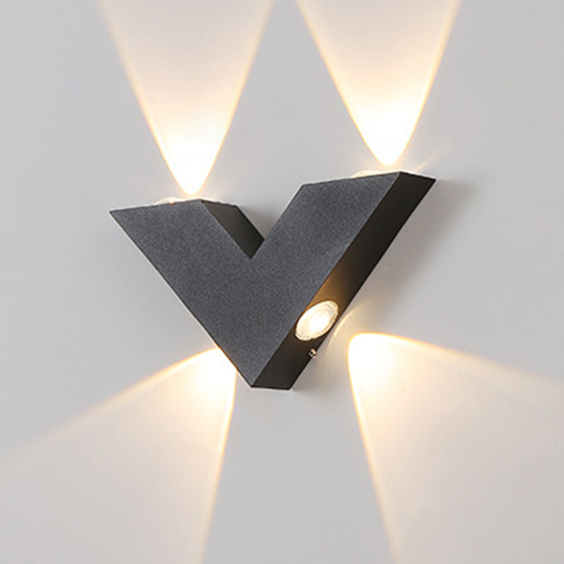 Modern Minimalist Style Wall Sconce Lighting Metal Wall Lighting Ideas for Exterior Wall