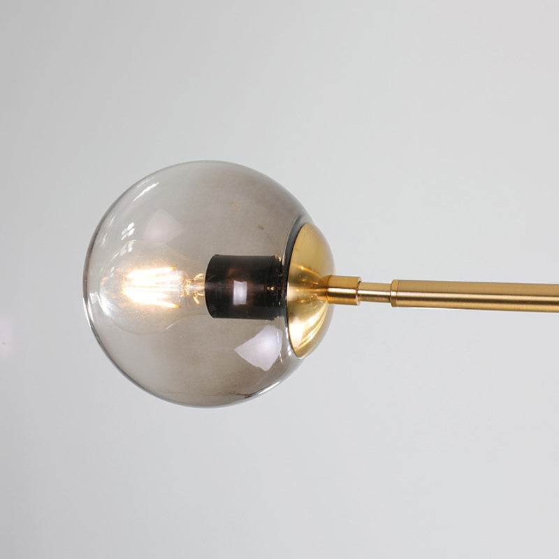 Sphere Island Chandelier Lights Contemporary Glass Chandelier Lighting Fixtures for Dining Table