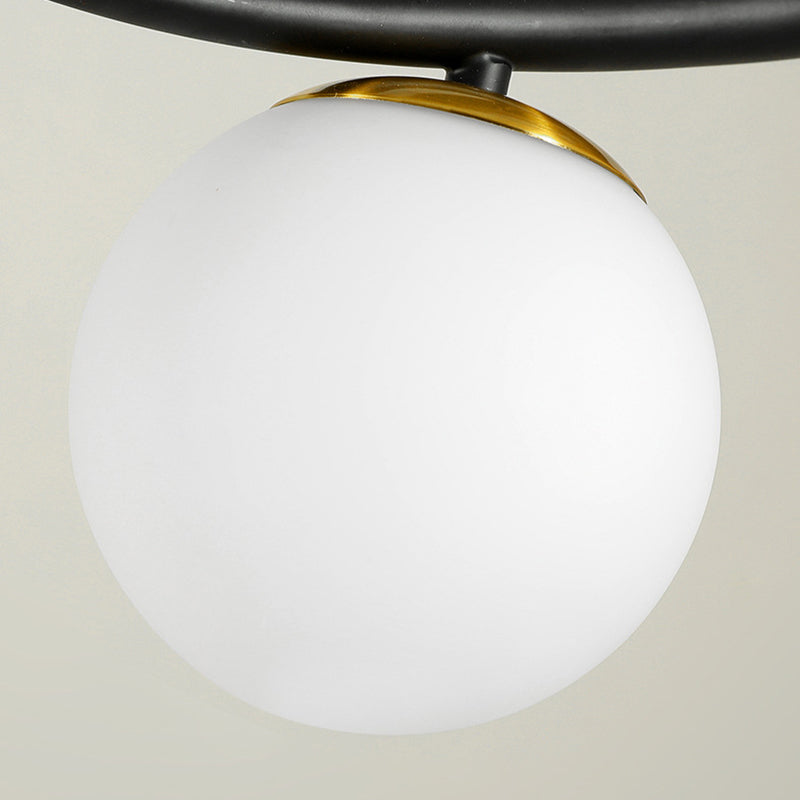 Sphere Island Chandelier Lights Contemporary Glass Chandelier Lighting Fixtures for Dining Table