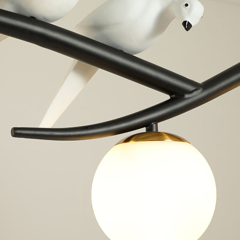 Sphere Island Chandelier Lights Contemporary Glass Chandelier Lighting Fixtures for Dining Table