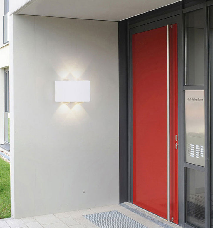 Moderner minimalistischer Stil flach runde Wandleuchten Metallwandlampen für Außenwand