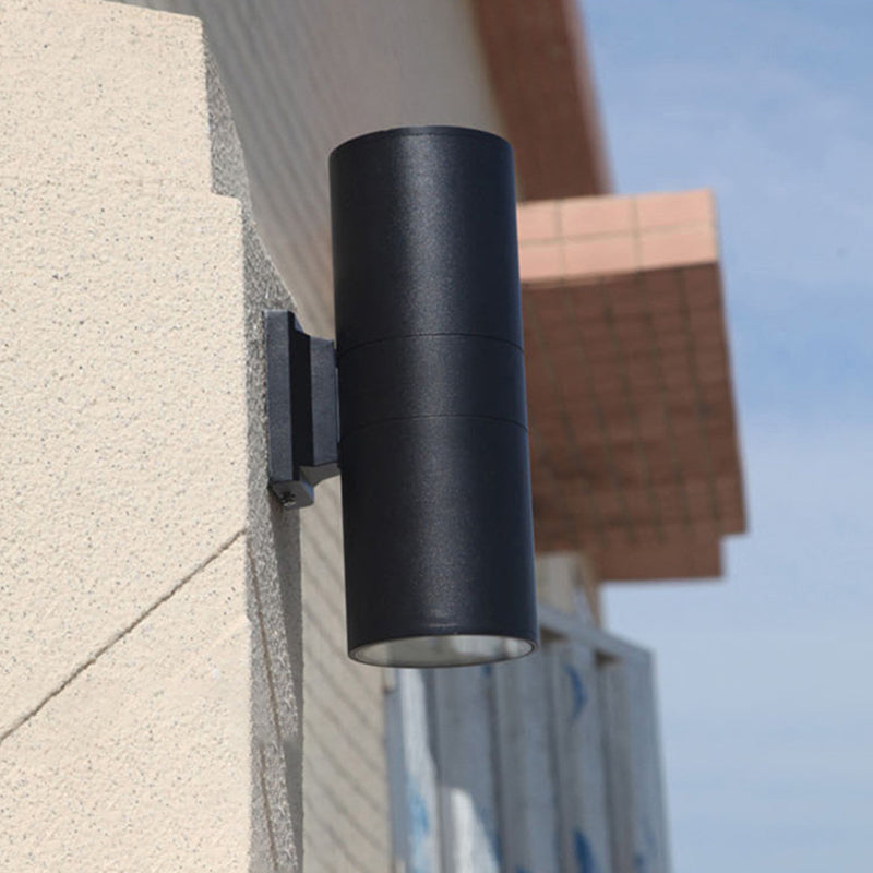 Modern Minimalist Style Cylinderical Sconce Light Fixtures Metal 2 Lights Wall Lamps