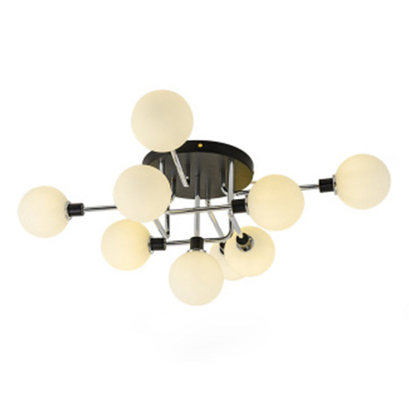 Lampada semifulta semifulta a montaggio semifulco di semplicità con tonalità di vetro