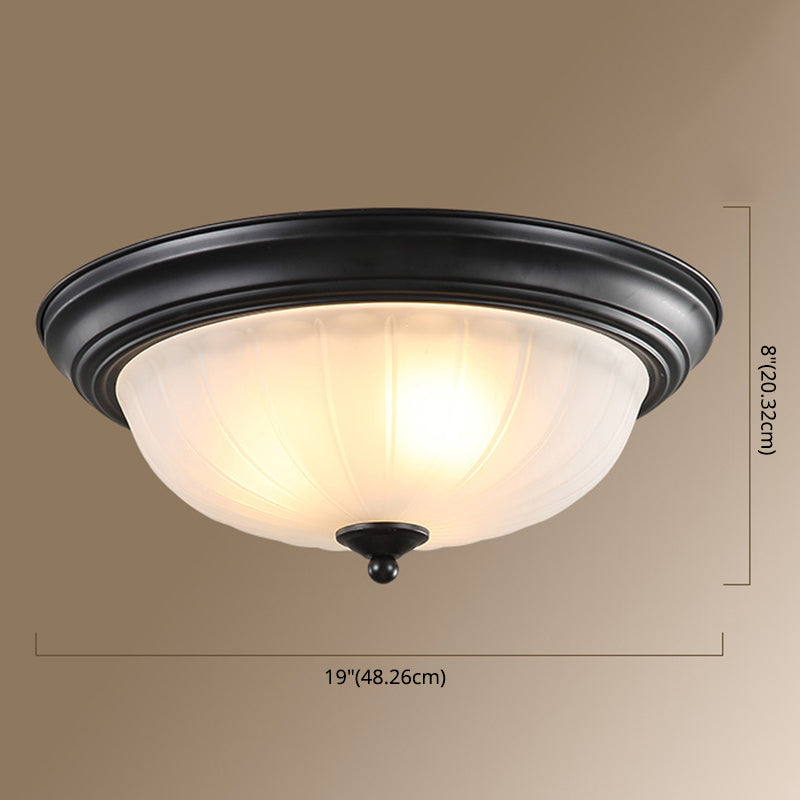 Schale Glas Flush Mount Modern Style Wohnzimmer-Deckenleuchte mit Form