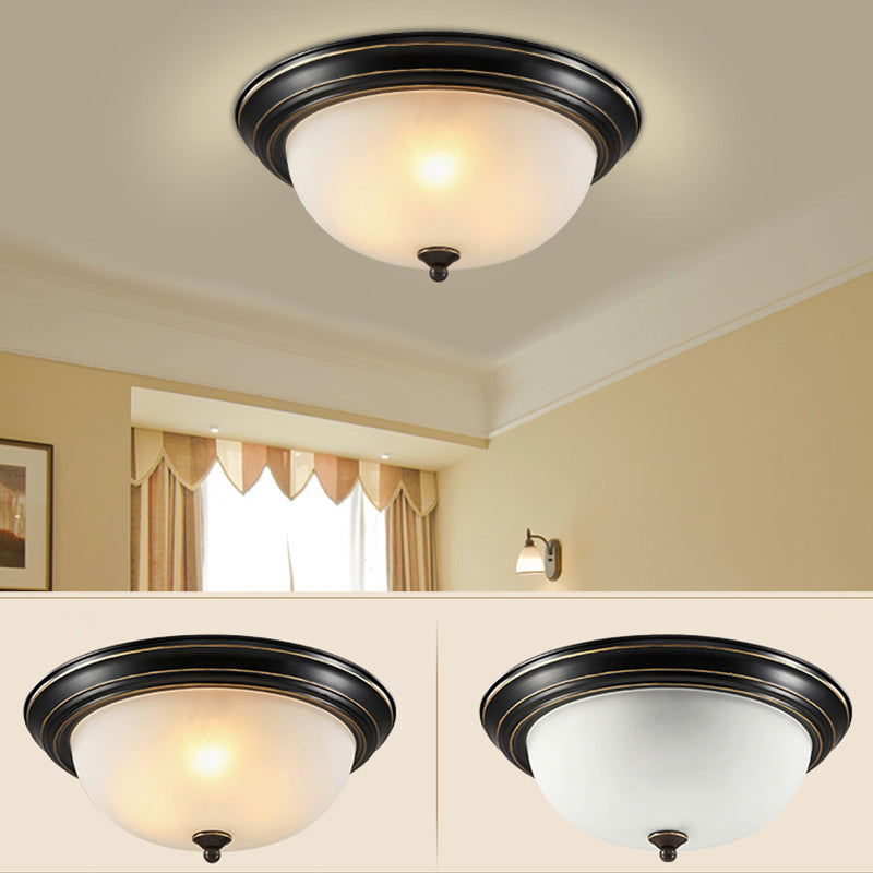 Schale Glas Flush Mount Modern Style Wohnzimmer-Deckenleuchte mit Form