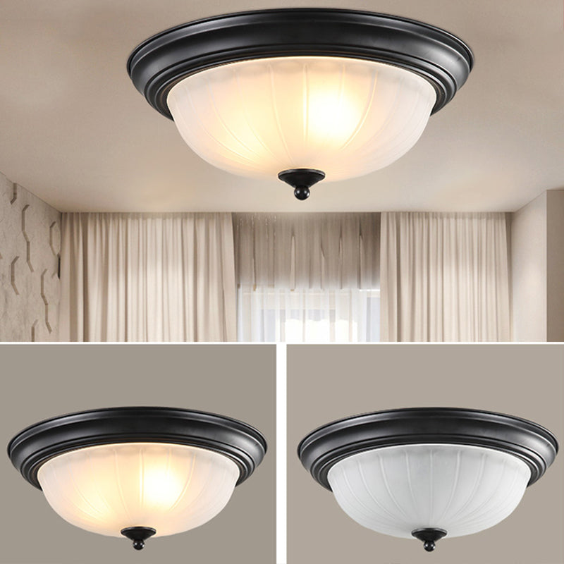 Schale Glas Flush Mount Modern Style Wohnzimmer-Deckenleuchte mit Form