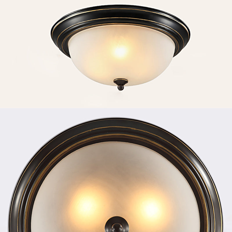 Schale Glas Flush Mount Modern Style Wohnzimmer-Deckenleuchte mit Form