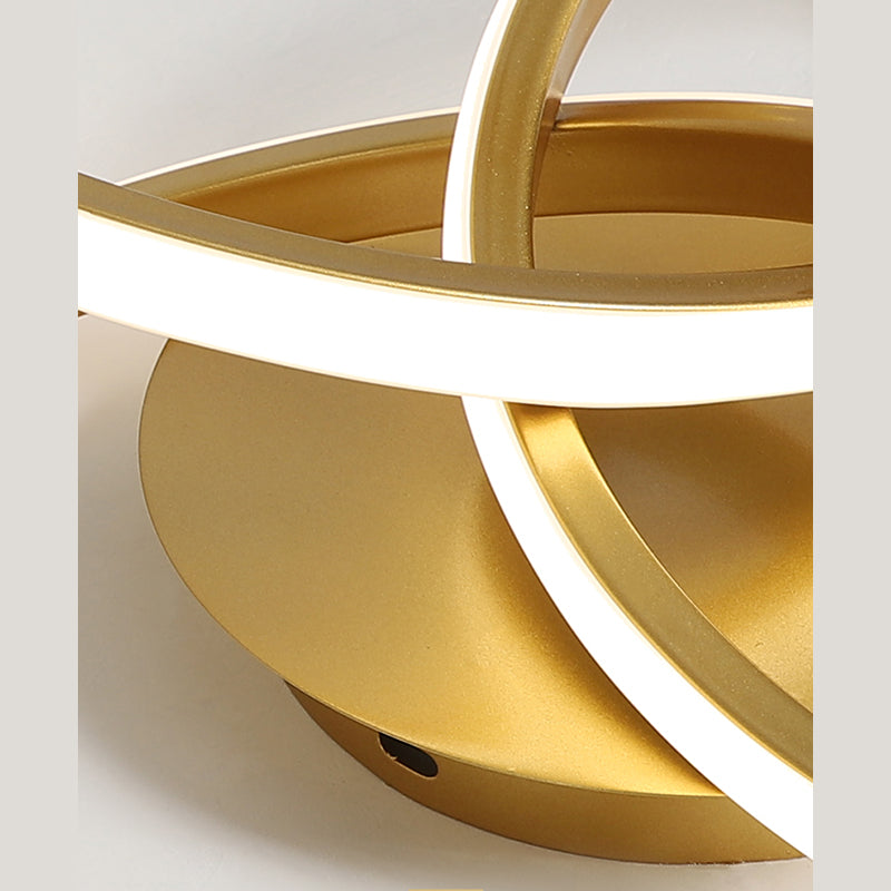 Lineare Eisen-LED-Unterputz-Deckenleuchte im modernen Stil mit 3 Leuchten für Schlafzimmer