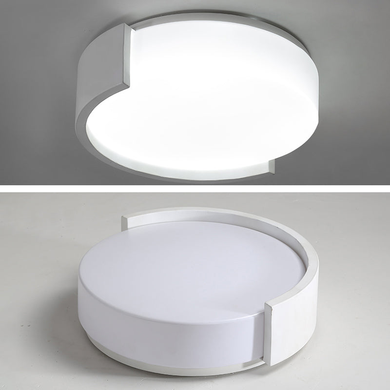 Nuevo Lámpara montada en el techo de acrílico, montaje empotrado de LED cilíndrico moderno, 1 luz, para sala de estar,