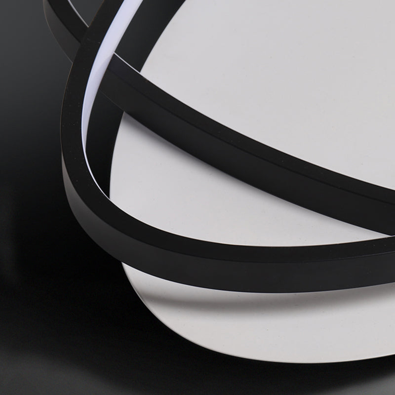 Linear Acrylic Flush Mount Modern Style 2-Light Ceiling Light Fixture for Bedroom