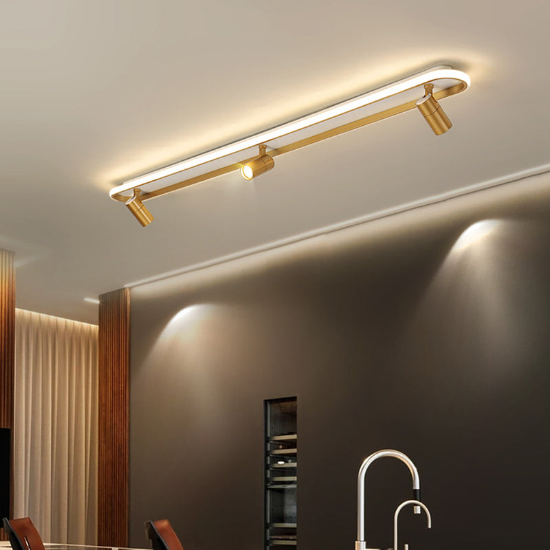 Modern Style LED Flush Mount Ceiling Light Track Light Balcony Light Living Room Light