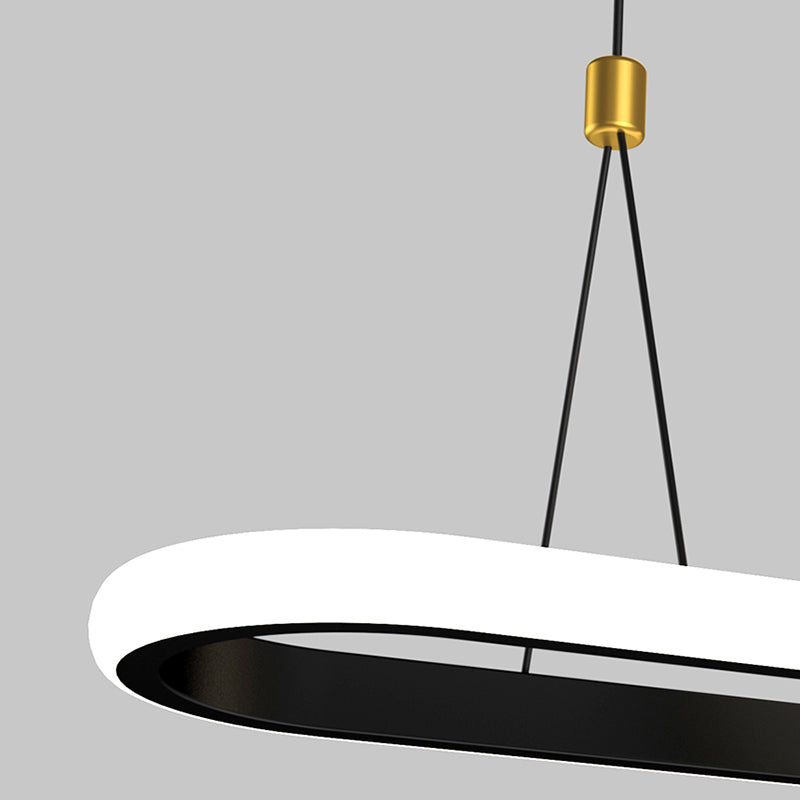 Modern Linear Island Chandelier Lights Metal Pendant Lights