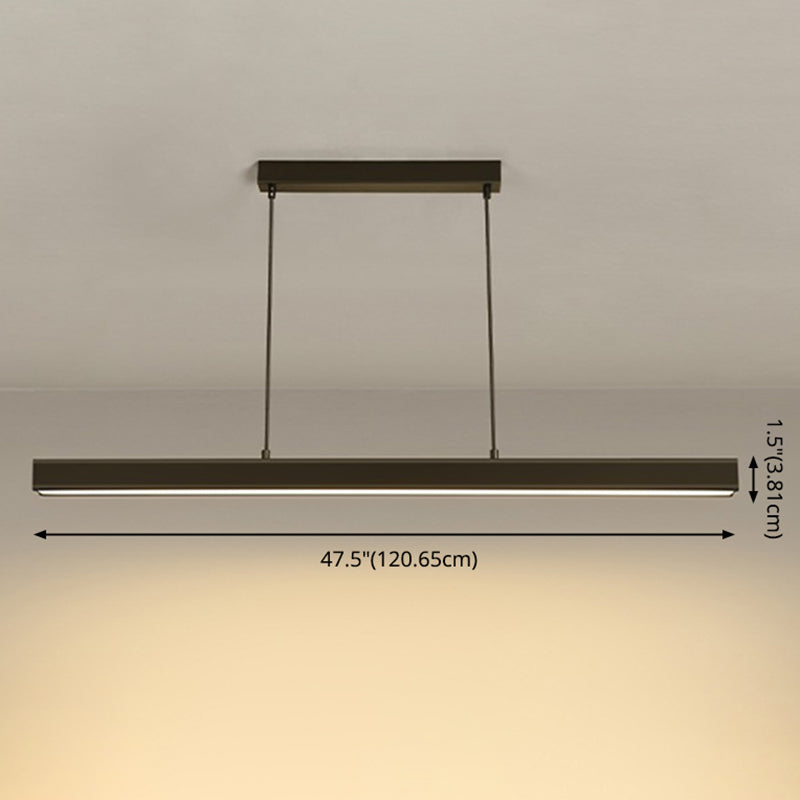 Linear Isola Lighting Acrilic Contemporary Simplicity Fishings a sospensione per il ristorante