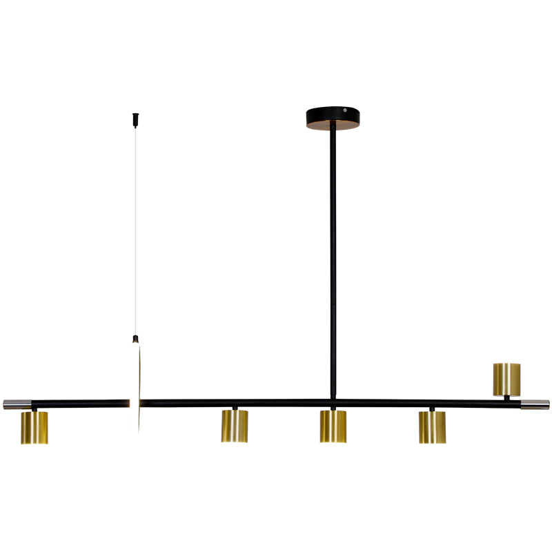 Modern Cylinders Island Chandelier Lights Metal Island Pendants