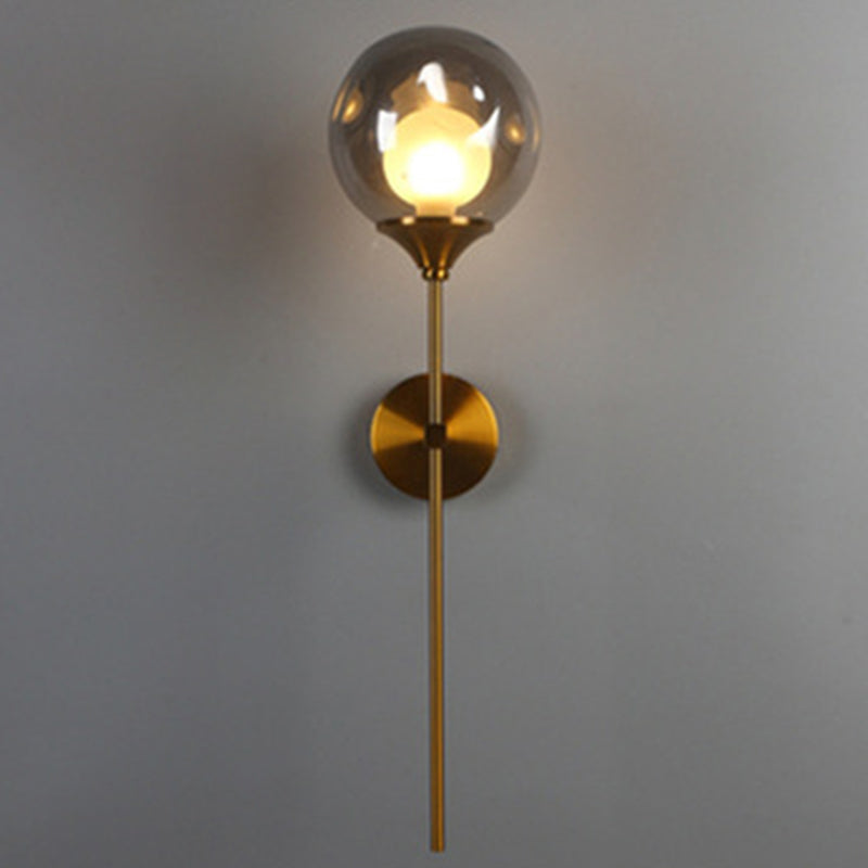 Modern Minimalist Style Wall Light 1 Light Glass Uplighting Wall Lamp for Living Room