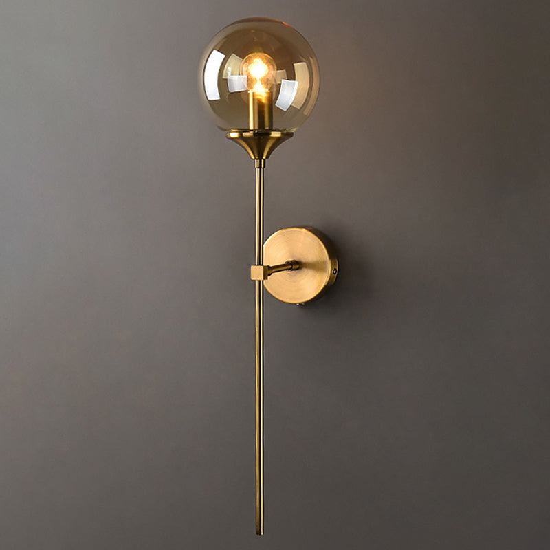 Modern Minimalist Style Wall Light 1 Light Glass Uplighting Wall Lamp for Living Room