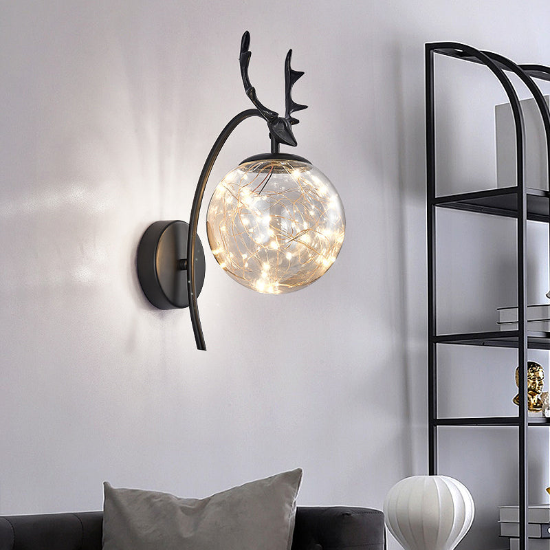 Modern Creative Creative LED LAMPAGGIO GLOGO GLOGE GLOBE DONCE PER LA CAMERA DA PAZIONI CON DEORAZIONE