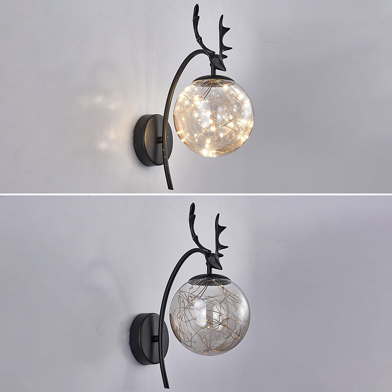 Modern Creative Creative LED LAMPAGGIO GLOGO GLOGE GLOBE DONCE PER LA CAMERA DA PAZIONI CON DEORAZIONE
