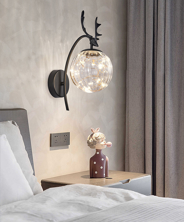 Modern Creative Creative LED LAMPAGGIO GLOGO GLOGE GLOBE DONCE PER LA CAMERA DA PAZIONI CON DEORAZIONE