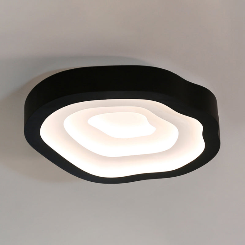 Cloud Acrylic Flushmount Contemporary LED Black/Yellow/Blue Ceiling Light Fixture in Warm/White Light/Third Gear