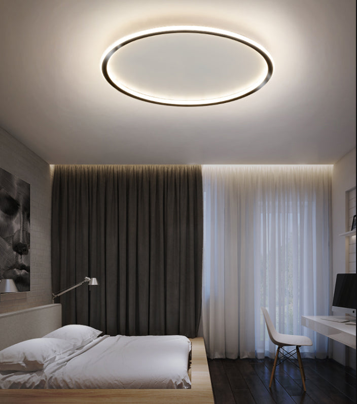Lámpara empotrada LED ultrafina de 1 luz, nueva lámpara acrílica moderna de montaje en techo para dormitorio