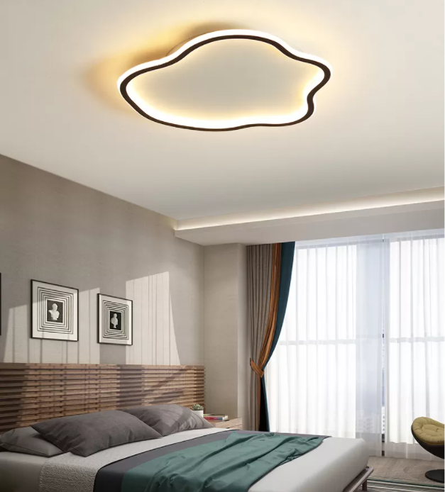 Lámpara de techo moderna geométrica ultrafina de luces de techo de montaje en superficie LED para dormitorio