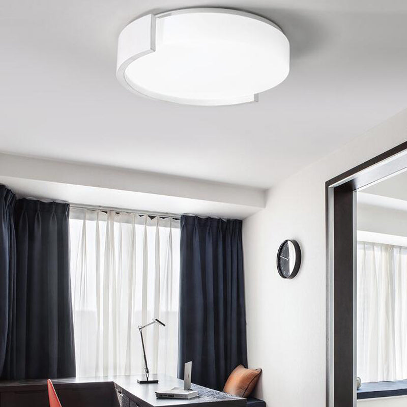 Nuevo Lámpara montada en el techo de acrílico, montaje empotrado de LED cilíndrico moderno, 1 luz, para sala de estar,