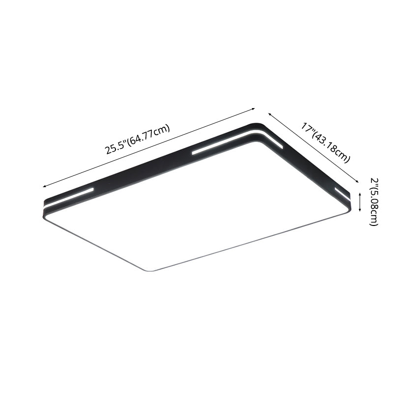 Modern Minimalist Style Flush Mount Light Fixtures Acryl 1 Light Flush Mount für Wohnzimmer