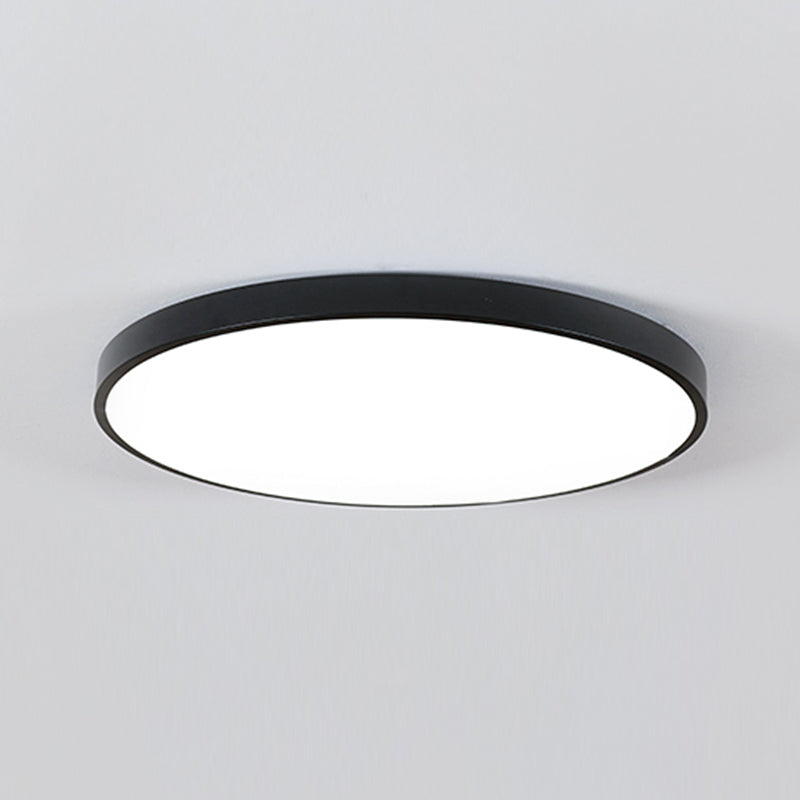 Style moderne minimaliste rond encastré lampe acrylique 1 lampe encastrée