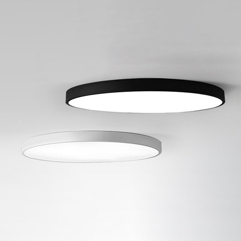 Style moderne minimaliste rond encastré lampe acrylique 1 lampe encastrée