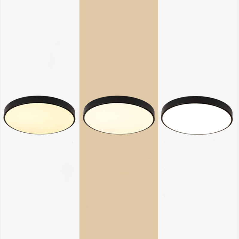 Style moderne minimaliste rond encastré lampe acrylique 1 lampe encastrée