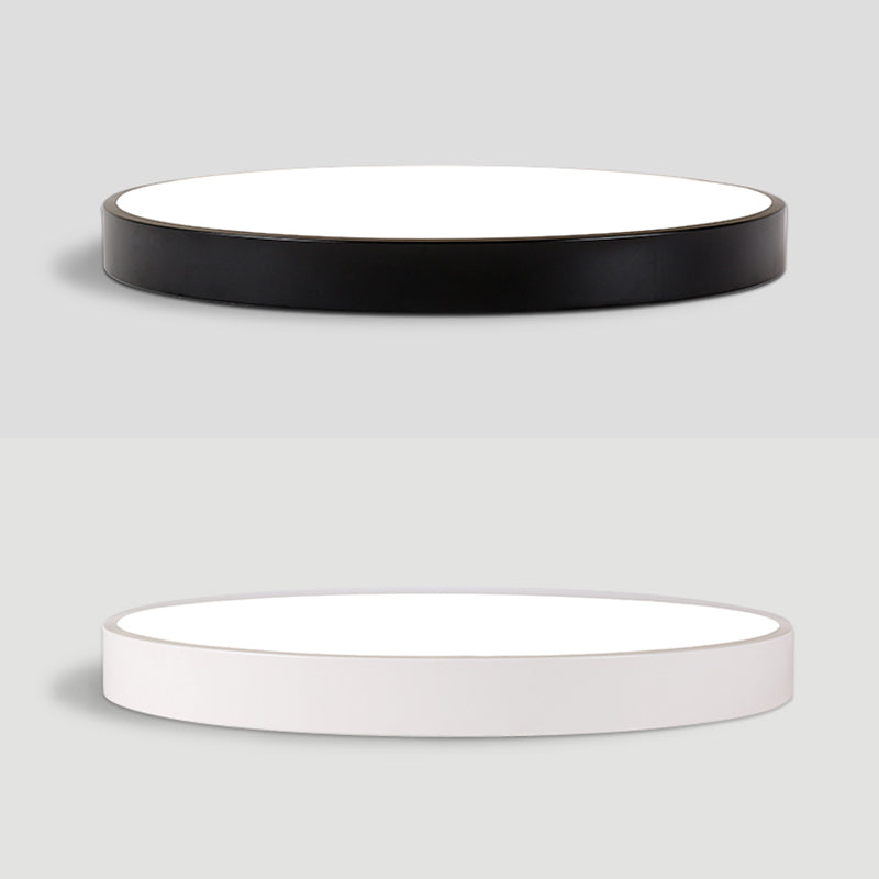 Style moderne minimaliste rond encastré lampe acrylique 1 lampe encastrée