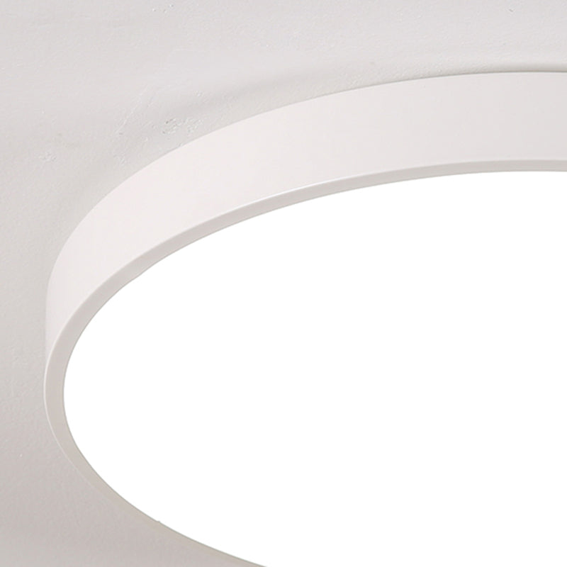 Style moderne minimaliste rond encastré lampe acrylique 1 lampe encastrée