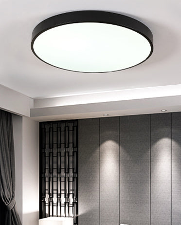 Style moderne minimaliste rond encastré lampe acrylique 1 lampe encastrée