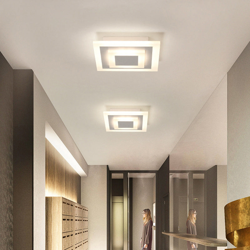 Modern Minimalist Style Flush Mount Ceiling Lighting Fixture Acrylique 1 Light Flushmount