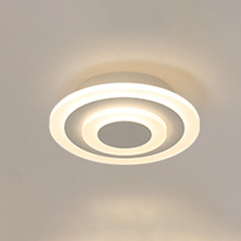 Modern Minimalist Style Flush Mount Ceiling Lighting Fixture Acrylique 1 Light Flushmount