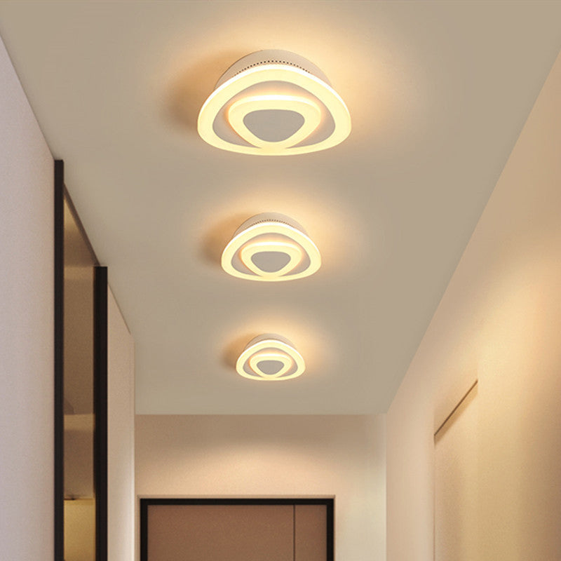 Modern Minimalist Style Flush Mount Ceiling Lighting Fixture Acrylique 1 Light Flushmount
