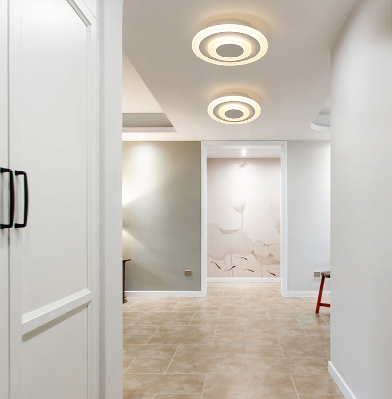 Modern Minimalist Style Flush Mount Ceiling Lighting Fixture Acrylique 1 Light Flushmount