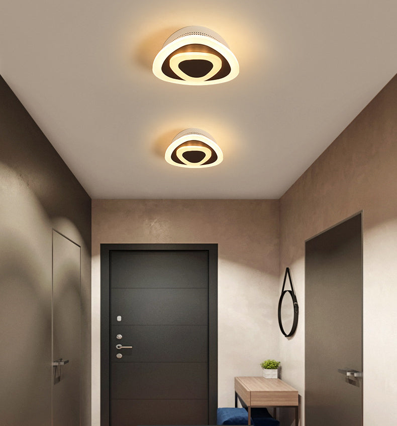 Modern Minimalist Style Flush Mount Ceiling Lighting Fixture Acrylique 1 Light Flushmount
