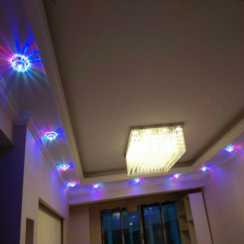 Mini-inbouwplafondverlichting Moderne minimalistische stijl Kristal 1 licht Inbouwlicht voor woonkamer