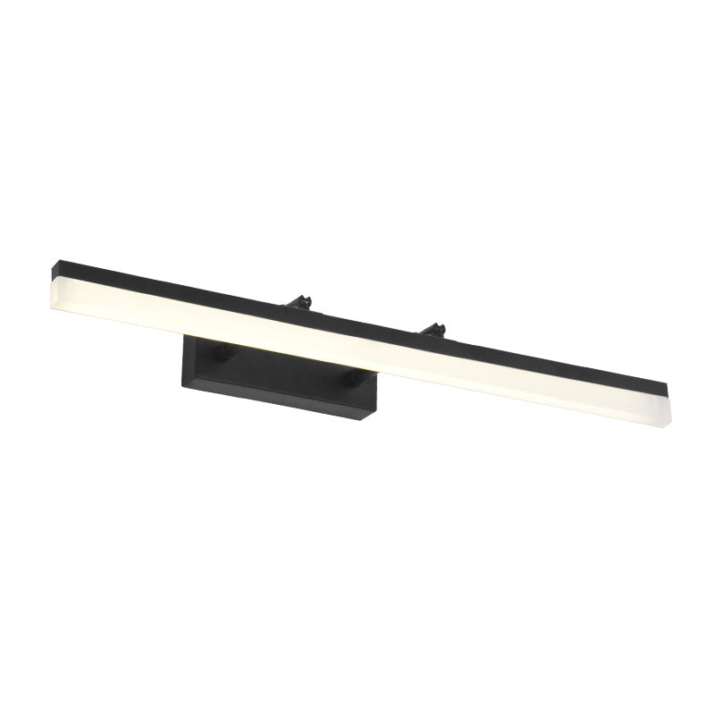 Acrylic Linear Wall Sconce Lighting Minimalist LED Black Wall Mount Lamp for Bathroom