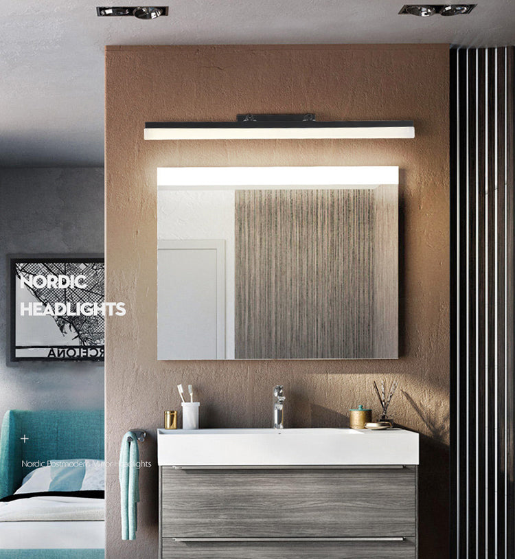 Éclairage mural linéaire en acrylique LEMPLAGE MINMOLAU MURM BLACK MUR MOUR LE SALOAGNE