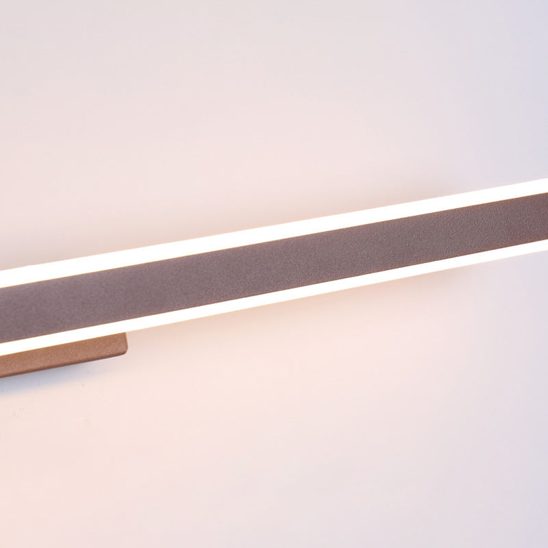 Acryl gearceerde muur sconce verlichting hedendaagse stijl led wandmontage verlichtingsarmatuur in koffie