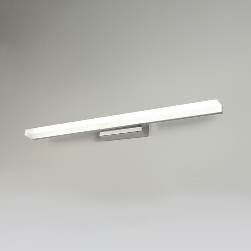 Acrylic Linear Wall Sconce Lighting Simplicity Style LED Wall Light Fixture in White