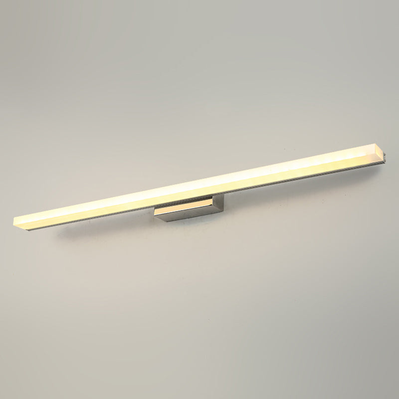 Acrylic Linear Wall Sconce Lighting Simplicity Style LED Wall Light Fixture in White