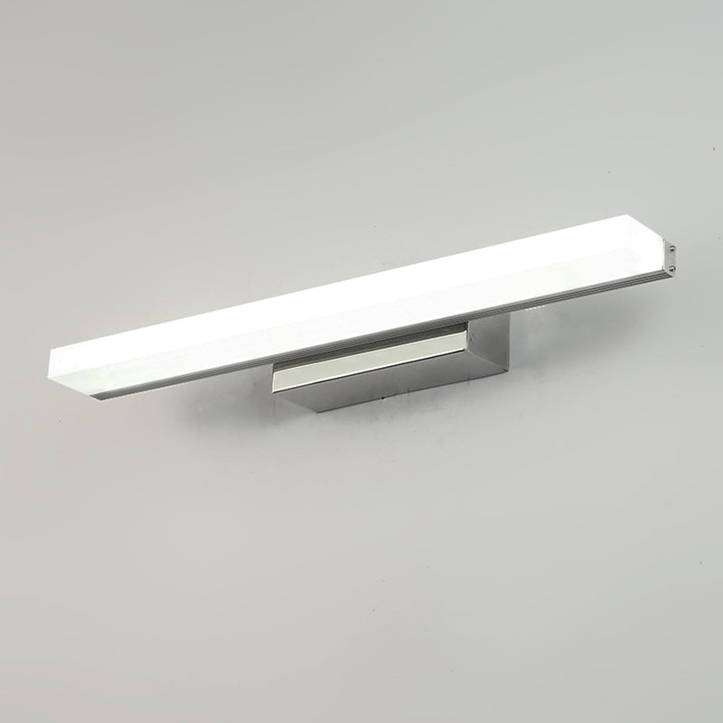 Acrylic Linear Wall Sconce Lighting Simplicity Style LED Wall Light Fixture in White