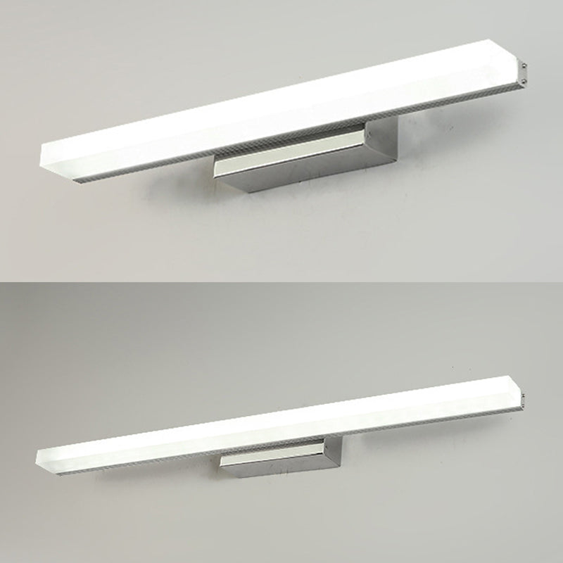Acrylic Linear Wall Sconce Lighting Simplicity Style LED Wall Light Fixture in White